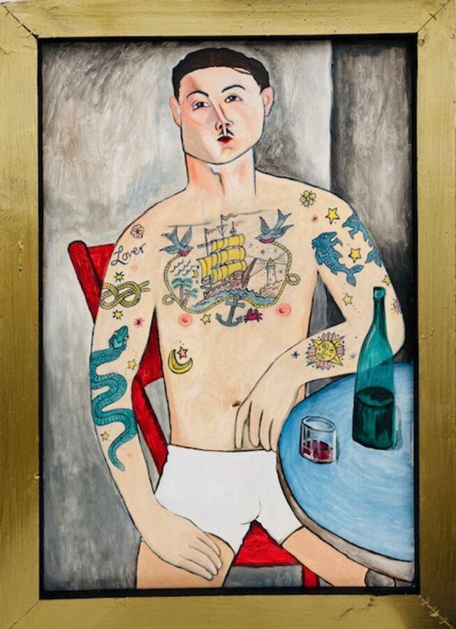 PAUL GUILLAUME 72 X 52 OIL ON BOARD